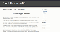 Desktop Screenshot of finalhavenlarp.com